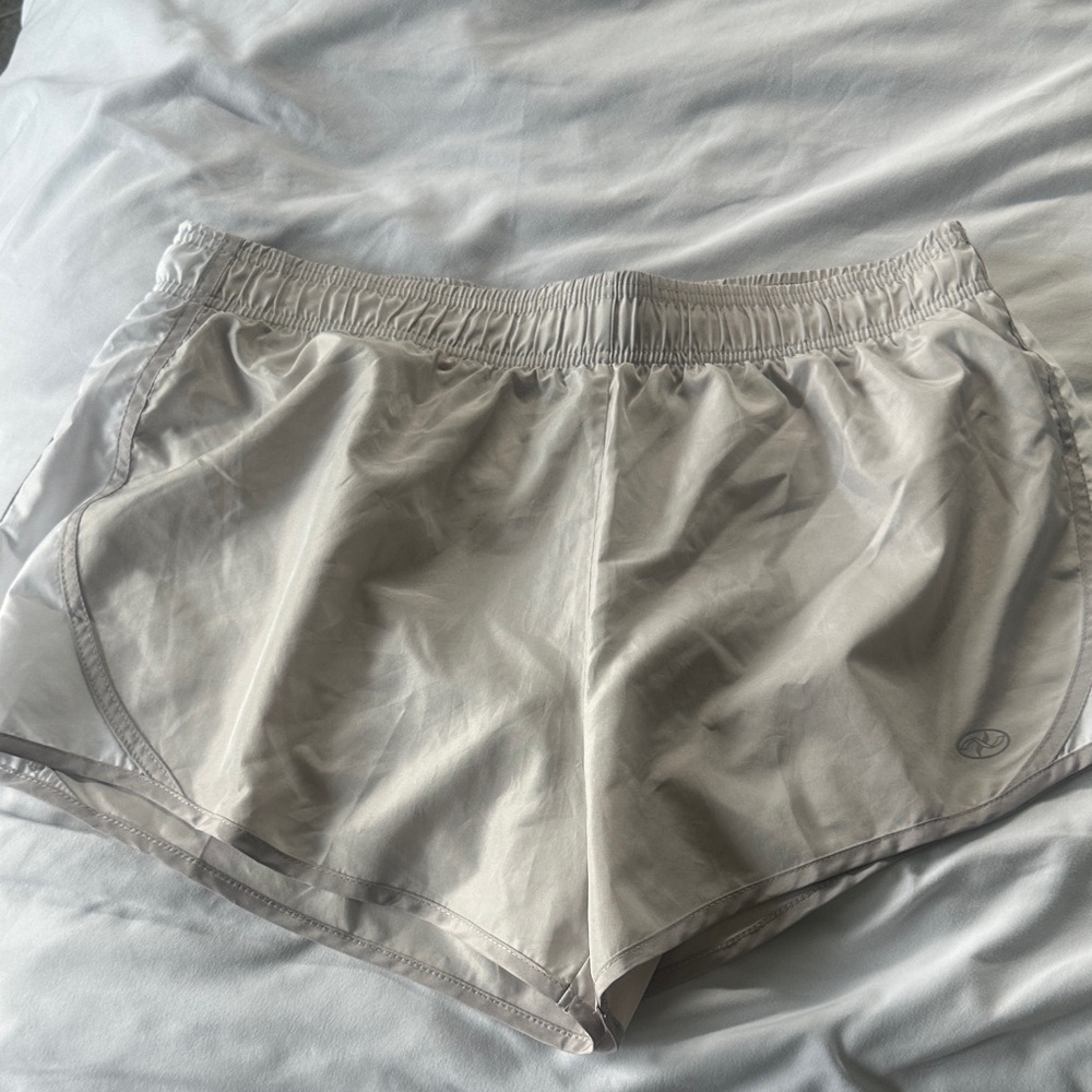 N.Y.L Sport Light Gray/White Active Shorts- Womens/Juniors